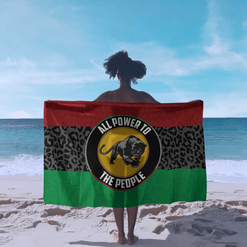 Pan African Black Panther Sarong All Power To The People