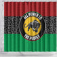 Pan African Black Panther Shower Curtain All Power To The People