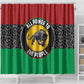 Pan African Black Panther Shower Curtain All Power To The People
