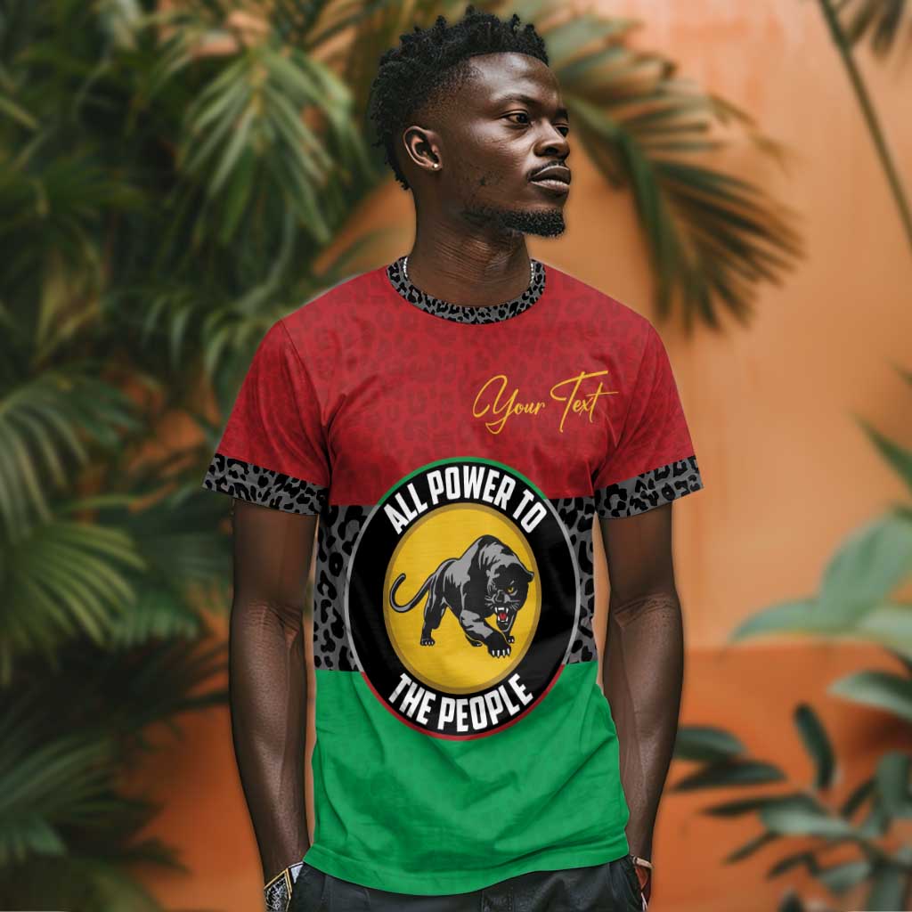 Personalized Pan African Black Panther T shirt All Power To The People