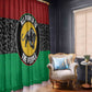 Pan African Black Panther Window Curtain All Power To The People