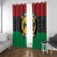 Pan African Black Panther Window Curtain All Power To The People