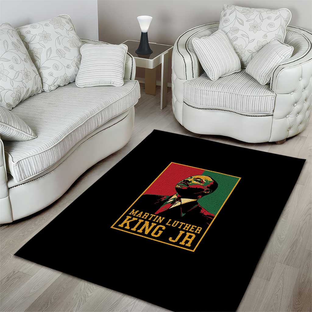 Martin Luther King Jr Area Rug MLK Retro Style