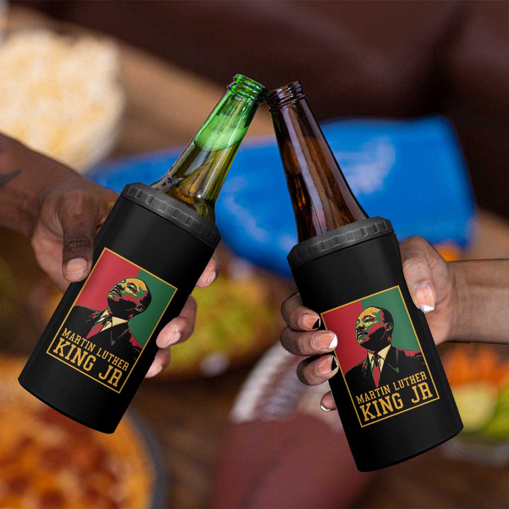 Martin Luther King Jr 4 in 1 Can Cooler Tumbler MLK Retro Style