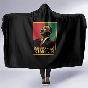 Martin Luther King Jr Hooded Blanket MLK Retro Style