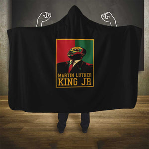 Martin Luther King Jr Hooded Blanket MLK Retro Style