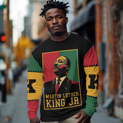 Martin Luther King Jr Long Sleeve Shirt MLK Retro Style