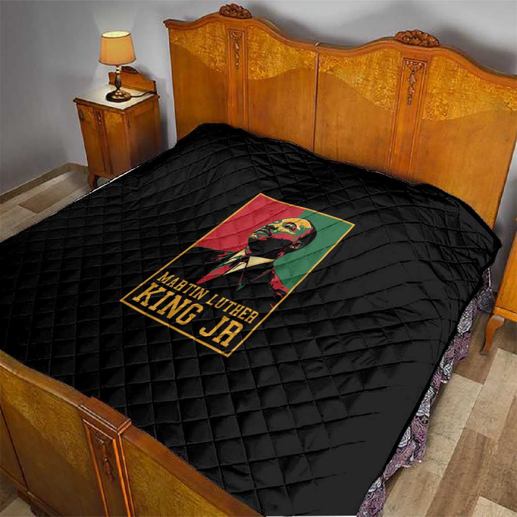 Martin Luther King Jr Quilt MLK Retro Style