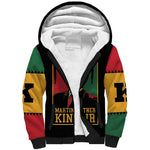 Martin Luther King Jr Sherpa Hoodie MLK Retro Style