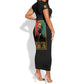 Martin Luther King Jr Short Sleeve Bodycon Dress MLK Retro Style DT03