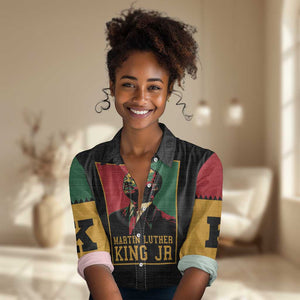 Martin Luther King Jr Women Casual Shirt MLK Retro Style