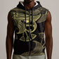 Afro Egypt Sleeveless Zip Hoodie Horus Eyes Egyptian God - African Pride
