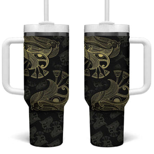 Afro Egypt Tumbler With Handle Horus Eyes Egyptian God