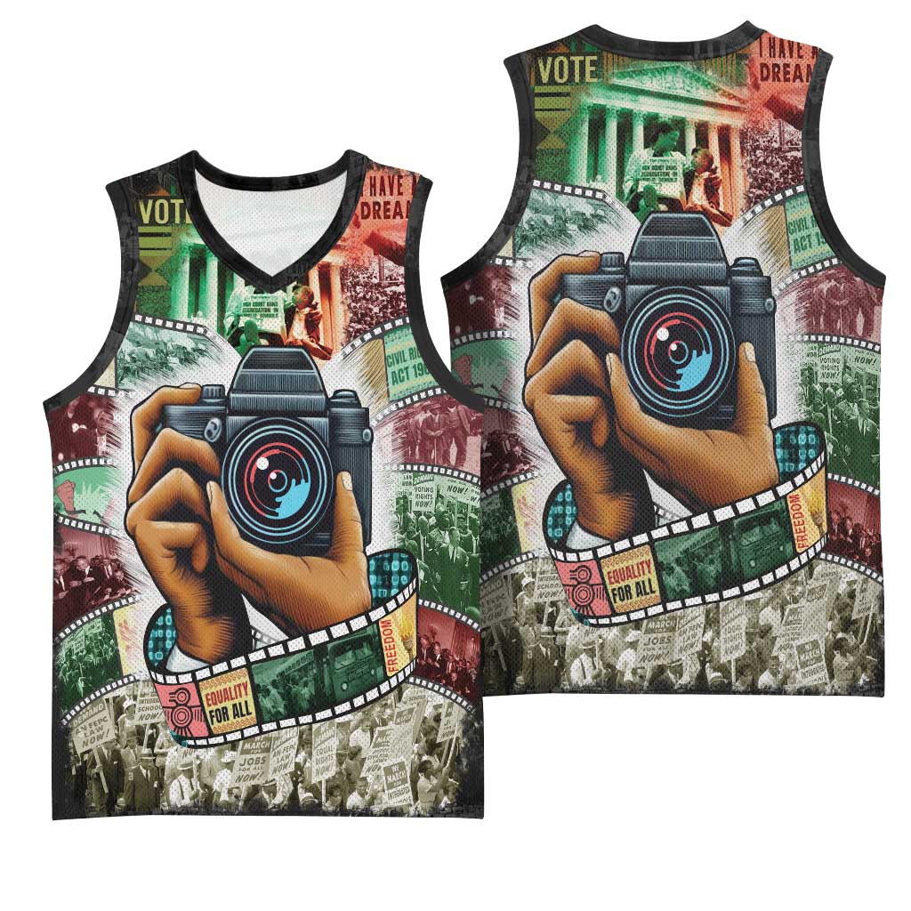 African American Civil Rights Leaders Basketball Jersey Heritage in Frames Photography DT03