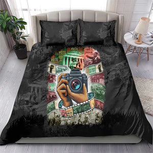 African American Civil Rights Leaders Bedding Set Heritage in Frames Photography