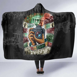 African American Civil Rights Leaders Hooded Blanket Heritage in Frames Photography