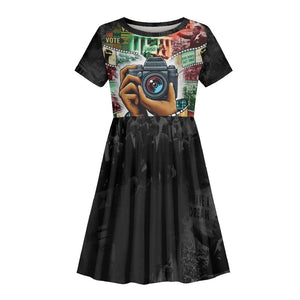 African American Civil Rights Leaders Kid Short Sleeve Dress Heritage in Frames Photography