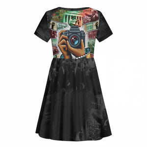 African American Civil Rights Leaders Kid Short Sleeve Dress Heritage in Frames Photography