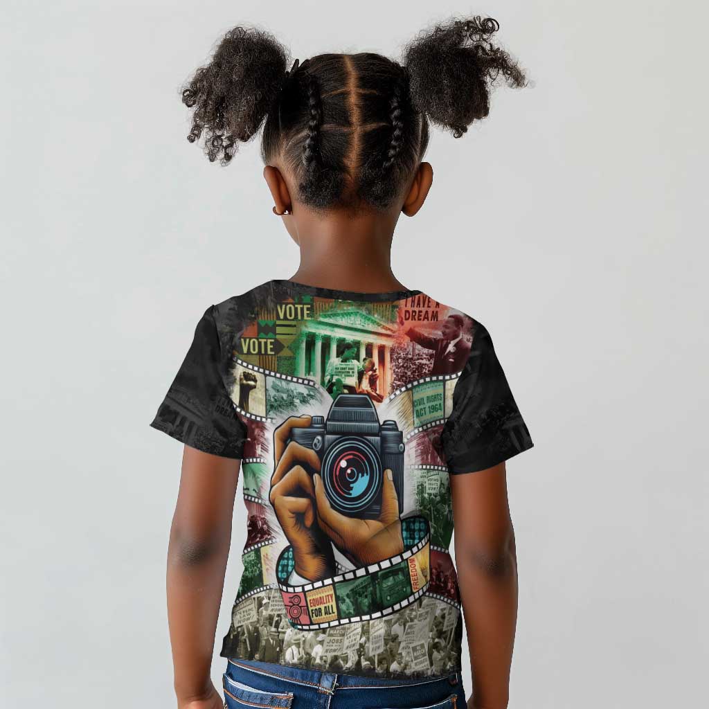 African American Civil Rights Leaders Kid T shirt Heritage in Frames Photography
