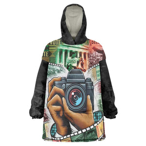 African American Civil Rights Leaders Kid Wearable Blanket Hoodie Heritage in Frames Photography