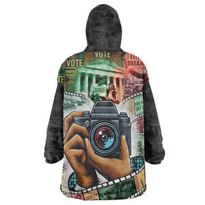 African American Civil Rights Leaders Kid Wearable Blanket Hoodie Heritage in Frames Photography