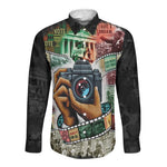 African American Civil Rights Leaders Long Sleeve Button Shirt Heritage in Frames Photography