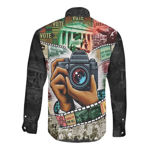 African American Civil Rights Leaders Long Sleeve Button Shirt Heritage in Frames Photography