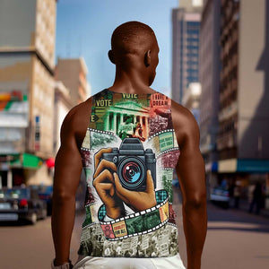 African American Civil Rights Leaders Men Tank Top Heritage in Frames Photography