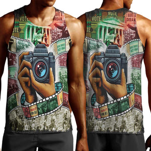 African American Civil Rights Leaders Men Tank Top Heritage in Frames Photography