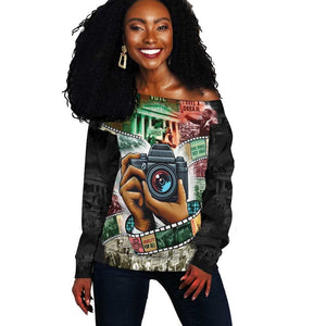 African American Civil Rights Leaders Off Shoulder Sweater Heritage in Frames Photography