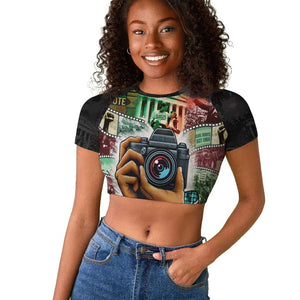 African American Civil Rights Leaders Raglan Cropped T shirt Heritage in Frames Photography