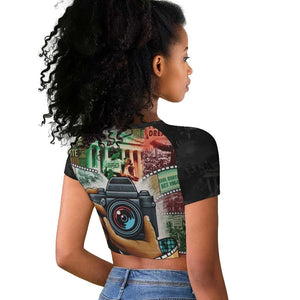 African American Civil Rights Leaders Raglan Cropped T shirt Heritage in Frames Photography