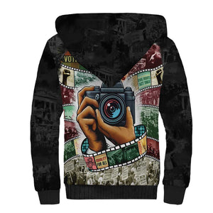 African American Civil Rights Leaders Sherpa Hoodie Heritage in Frames Photography