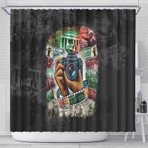 African American Civil Rights Leaders Shower Curtain Heritage in Frames Photography