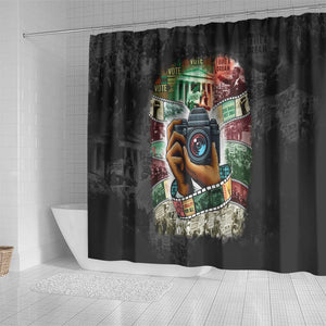 African American Civil Rights Leaders Shower Curtain Heritage in Frames Photography