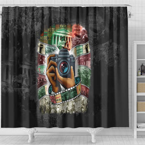 African American Civil Rights Leaders Shower Curtain Heritage in Frames Photography