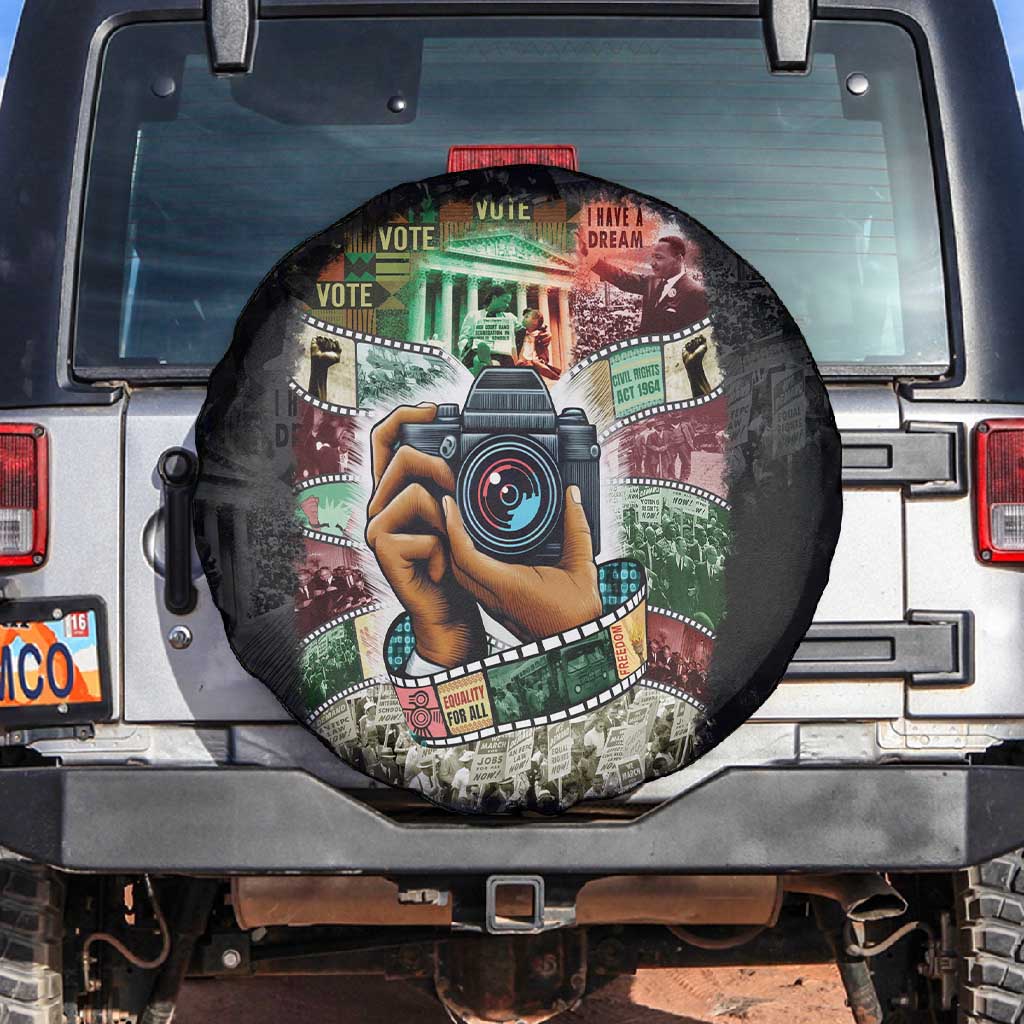 African American Civil Rights Leaders Spare Tire Cover Heritage in Frames Photography