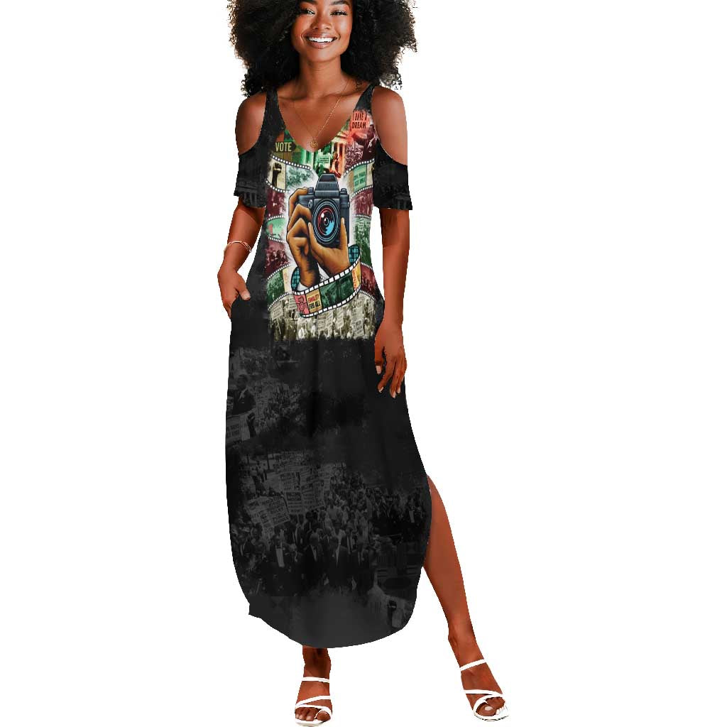 African American Civil Rights Leaders Summer Maxi Dress Heritage in Frames Photography