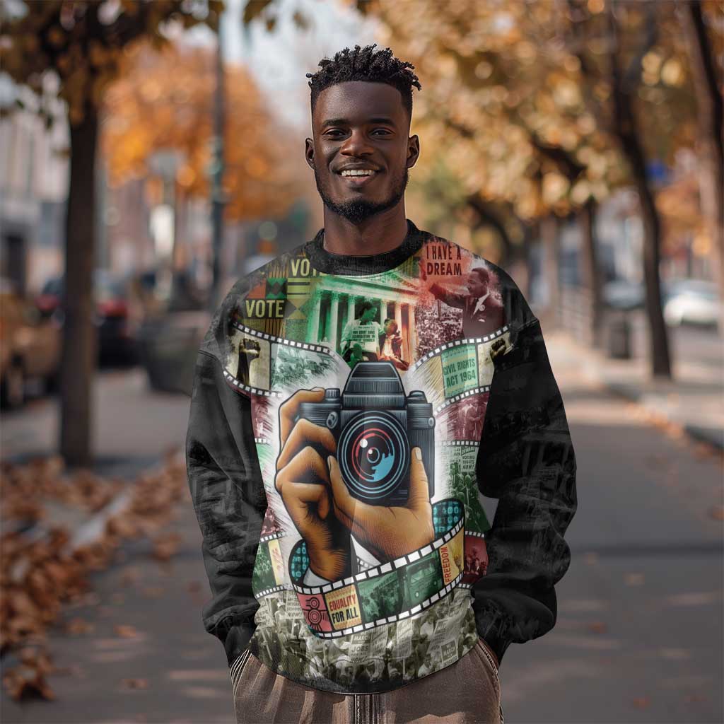 African American Civil Rights Leaders Sweatshirt Heritage in Frames Photography