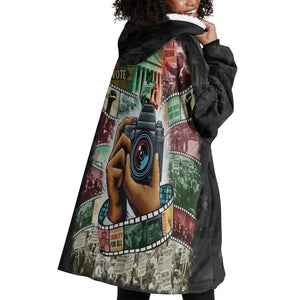 African American Civil Rights Leaders Wearable Blanket Hoodie Heritage in Frames Photography