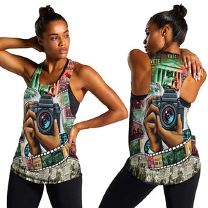 African American Civil Rights Leaders Women Racerback Tank Heritage in Frames Photography