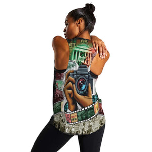 African American Civil Rights Leaders Women Racerback Tank Heritage in Frames Photography