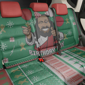 African Birthday Boy Jesus Back Car Seat Cover Afro Christmas