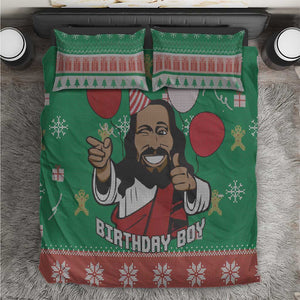 African Birthday Boy Jesus Bedding Set Afro Christmas