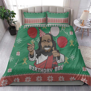 African Birthday Boy Jesus Bedding Set Afro Christmas