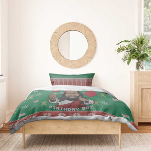 African Birthday Boy Jesus Bedding Set Afro Christmas