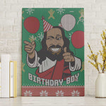 African Birthday Boy Jesus Canvas Wall Art Afro Christmas