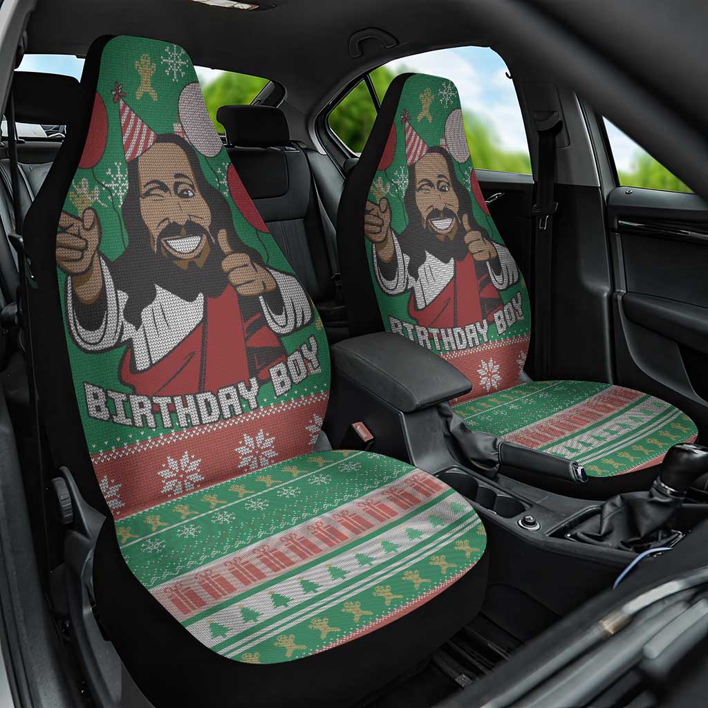 African Birthday Boy Jesus Car Seat Cover Afro Christmas