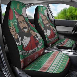 African Birthday Boy Jesus Car Seat Cover Afro Christmas