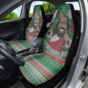 African Birthday Boy Jesus Car Seat Cover Afro Christmas